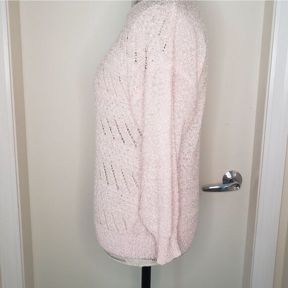 Vintage pink handknit sweater - Picture 2 of 4